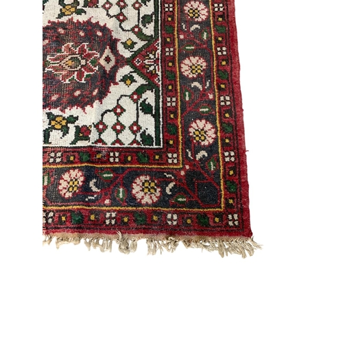 1734 - Attractive Afghan rug with floral design, 270cm x 185cm