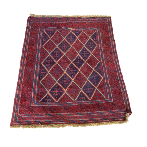 1735 - Kelim rug with geometric design, 126cm x 108cm