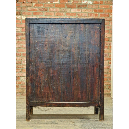 1204 - Large Chinese spice / apothecary cabinet consisting of 49 short drawers with three long drawers belo... 