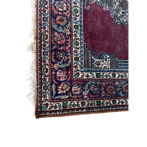 1750 - Persian prayer mat, red ground, 155cm x 100cm