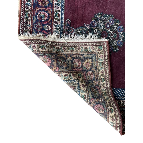 1750 - Persian prayer mat, red ground, 155cm x 100cm