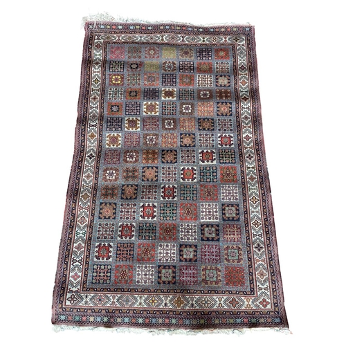 1752 - Persian Moud rug, patchwork type decoration,  200cm x 130cm