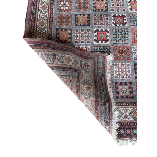 1752 - Persian Moud rug, patchwork type decoration,  200cm x 130cm