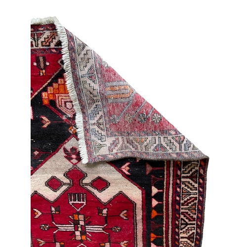 1763 - Persian village Qashqai rug, 200cm x 130cm