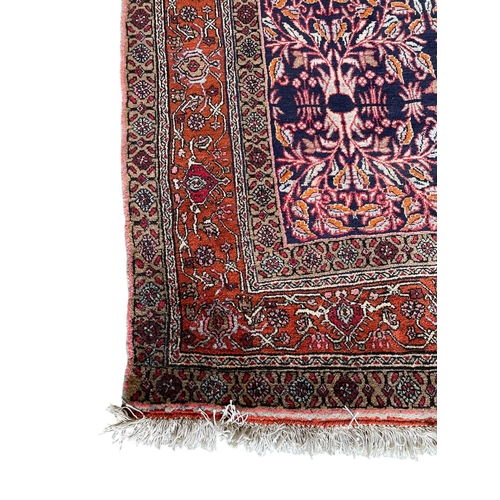 1766 - Good large Persian Ziegler runner, geometric design, red ground, 330cm x 170cm