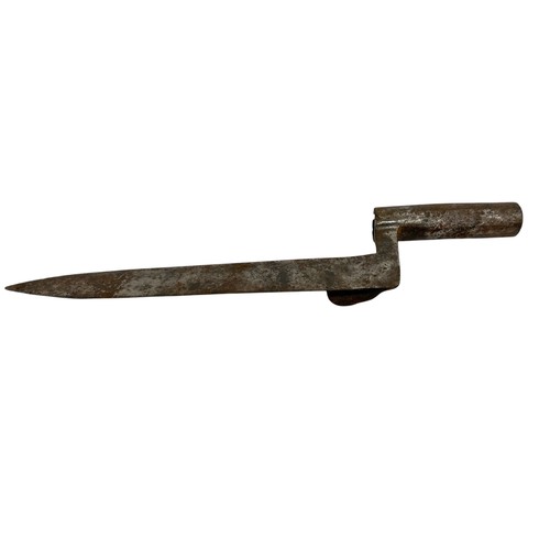 245 - Antique steel socket bayonet, length 38cm