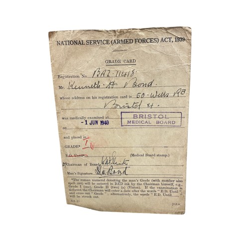 224 - WWII R.A.F Interest - personal collection of Sgt Kenneth Bond, to include R.A.F observers and air gu... 