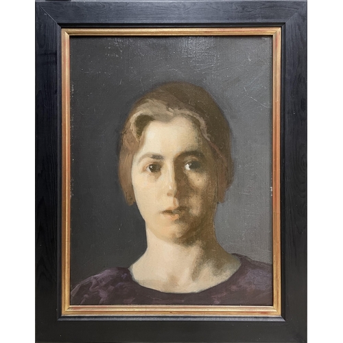 1523 - George Thomson (1860-1939) - 'Herniette', head and shoulder portrait, signed and inscribed verso, oi... 