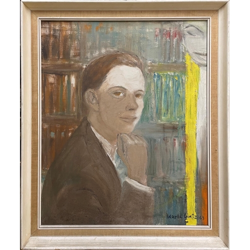 1537 - Karla Goetz (1904-1981) - bust portrait of a gentleman, signed and dated '63, oil on canvas, 60 x 50... 