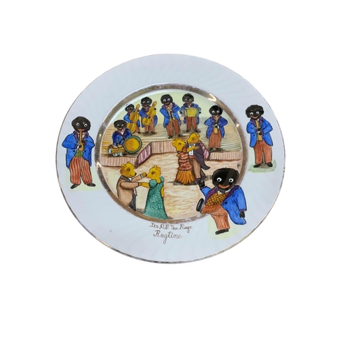 439 - Joan Allen for Barratt's Staffordshire Ltd - Two 'Golly' Ragtime band plates to include 'It's all Th... 