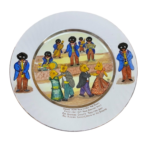 439 - Joan Allen for Barratt's Staffordshire Ltd - Two 'Golly' Ragtime band plates to include 'It's all Th... 