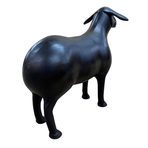 1441 - Modernist bronze sculpture of a standing sheep, H 16cm x L 22cm