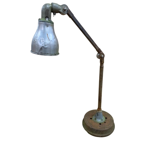 1082 - Mixed quantity of Industrial style table lamps to include mounted spotlight and machine cog based go... 