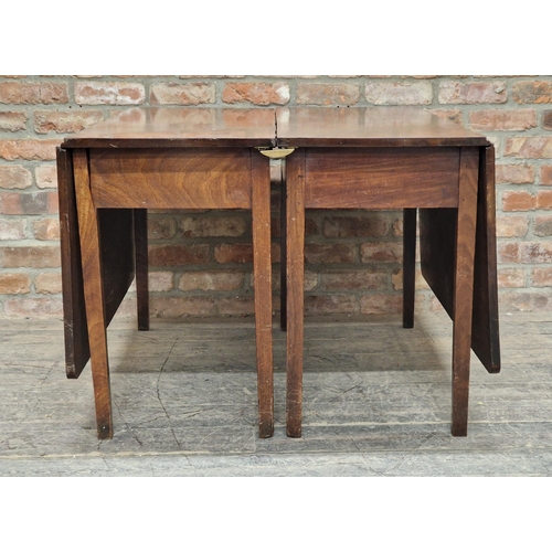 1249 - 19th century mahogany drop leaf extending dining table with single leaf, H 72cm x W 254cm x D 114cm