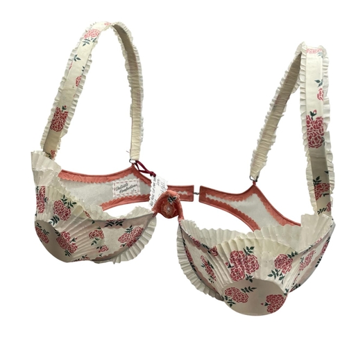 1444 - Sarah Hall Baqai - Delicate Confections, Red Rose Cup Cake Bra No.18, signed and dated (2004) to tag... 