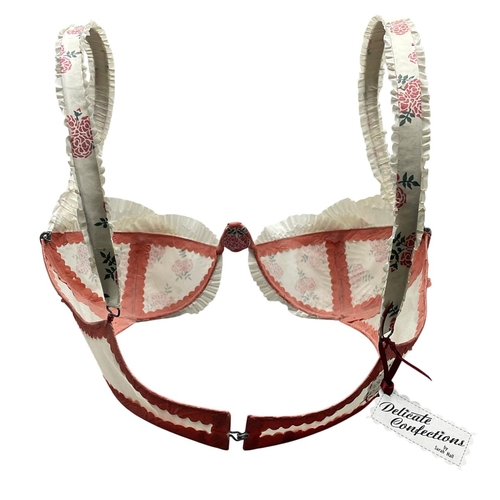 1444 - Sarah Hall Baqai - Delicate Confections, Red Rose Cup Cake Bra No.18, signed and dated (2004) to tag... 