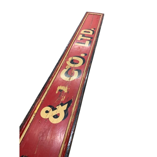 1020 - Advertising - ' Reeve & Co. Ltd ' large Victorian painted wooden shop sign from the iconic Smithfiel... 