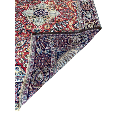 1655 - Exceptionally large Central Persian Isfahan carpet, 335cm x 235cm