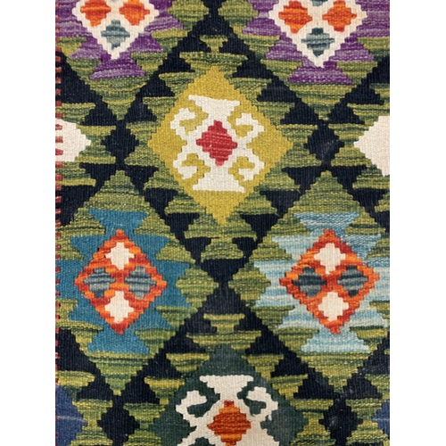 1673 - Maimana Kilim runner, 312cm x 83cm