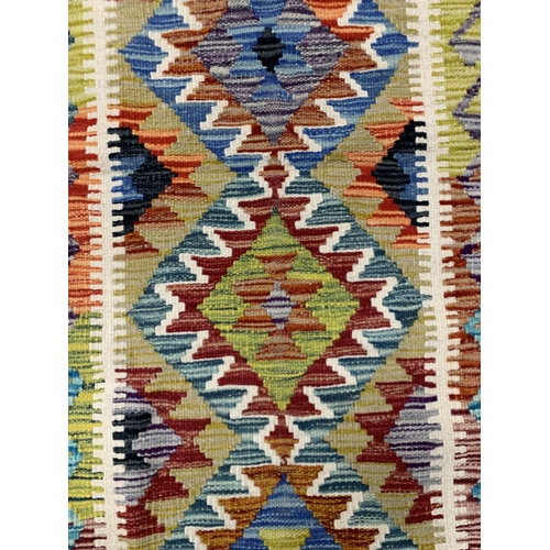 1675 - Chobi Kilim runner, 154cm x 52cm