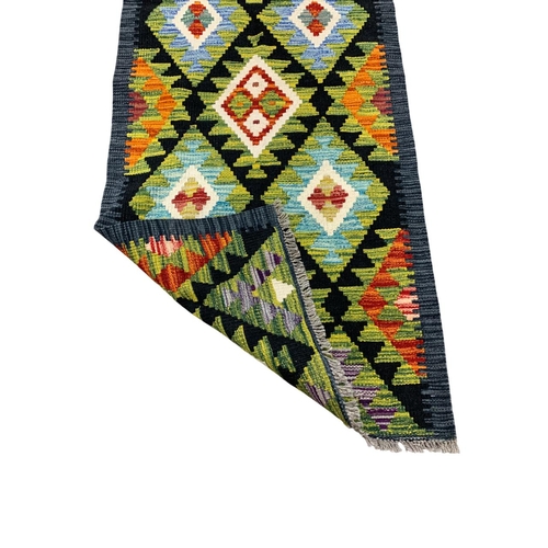 1676 - Maimana Kilim runner, 198cm x 68cm