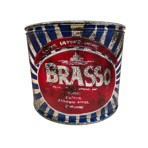 1028 - Advertising - A quantity of large hand painted buckets modelled as oversized advertising tins, to in... 