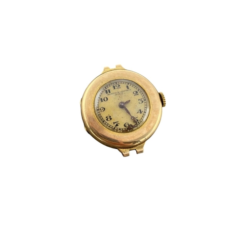 7 - Vacheron & Constantin 14ct dress watch, 26mm case, champagne dial, period 14ct concertina bracelet, ... 