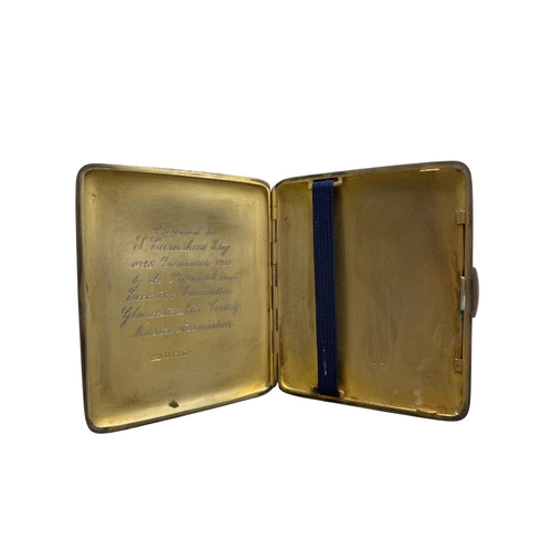 94 - Two engine turned silver cigarette cases, 7.5oz approx