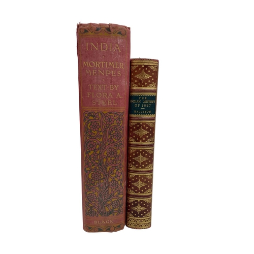 683 - Quantity of antique and vintage books to include India By Mortimer Menpes (1916), The Indian Mutiny ... 