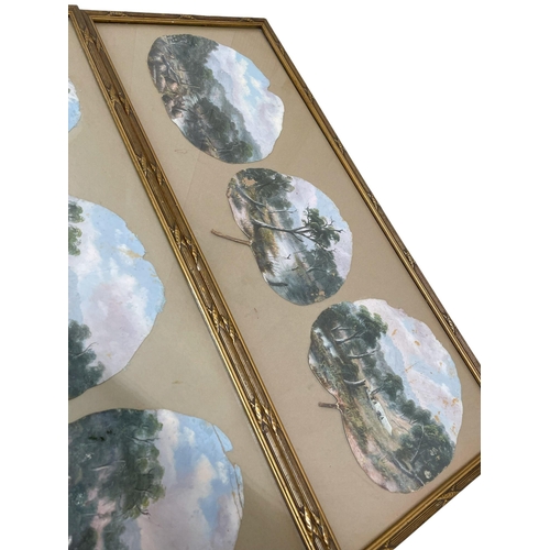 1515 - Alfred William Eustace (1820-1907) - Framed collection of Eucalyptus leaf paintings, signed by artis... 