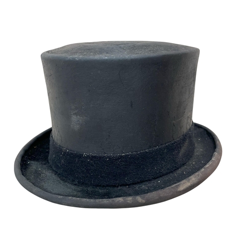 578 - Two antique top hats to include Herbert Johnson and Oswald Haase examples (2)