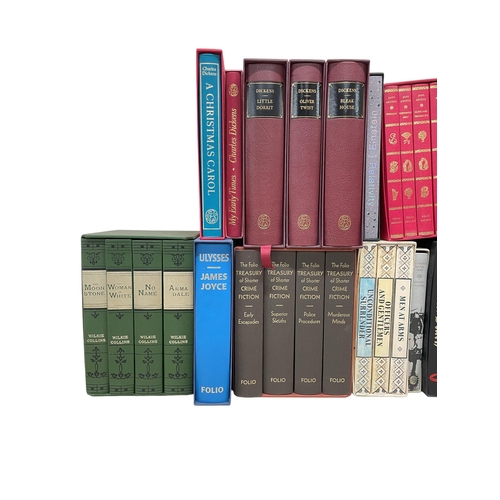 698 - Folio Society - mixed collection of Folio books to include Charles Dickens, George Orwell, Mervyn Pe... 