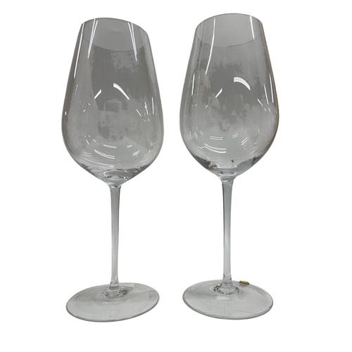 423 - Collection of Moser oversized 'Snifters Club' wine glasses together with a glass cake stand, each of... 