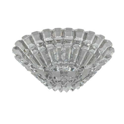 371 - Good quality cut glass bowl, 9cm H x 19cm W