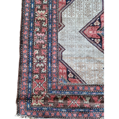 1688 - Good quality antique Persian four medallion runner, 400cm x 165cm