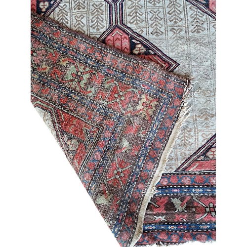 1688 - Good quality antique Persian four medallion runner, 400cm x 165cm