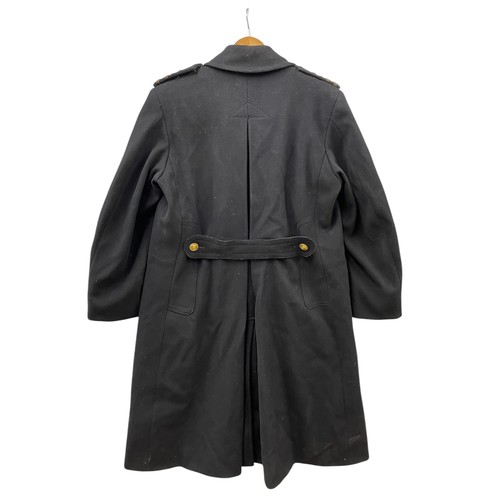 237 - WW2 period British Naval great coat, complete with shoulder epaulettes and brass buttons