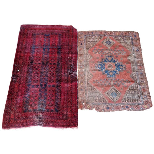 1701 - Two rugs, largest 221cm x 140cm (2) (AF)