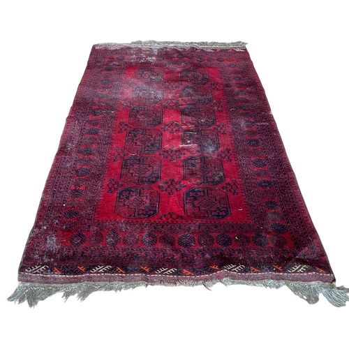 1696 - Bokhara runner with typical geometric decoration, 275cm X 170cm