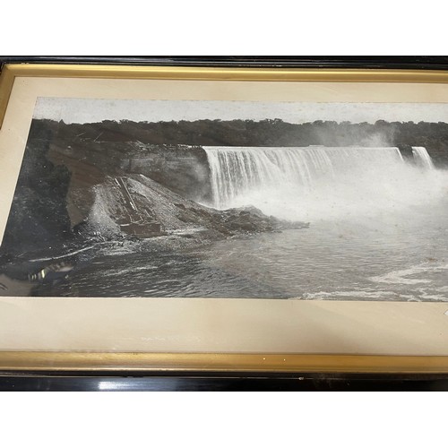 1628A - ' Niagara Falls - From The Canadian Side ', early monochrome panoramic photograph, depicting the fal... 