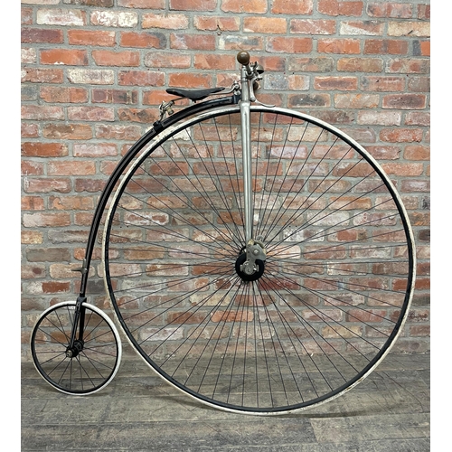 2347 - A late 19th century 'Matchless' Singer penny farthing bicycle, circa 1880's, with 52" front wheel, p...