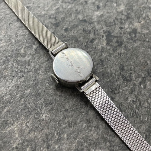 15 - Vintage Longines ladies stainless steel dress watch, 20mm case, gilt hands and makers, manual wind, ... 