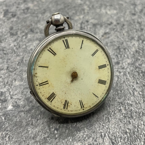 10 - Three antique silver pocket watches, to include an Elgin, 245.3g gross