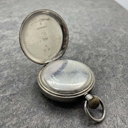 10 - Three antique silver pocket watches, to include an Elgin, 245.3g gross