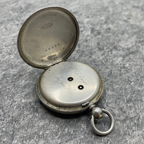 10 - Three antique silver pocket watches, to include an Elgin, 245.3g gross