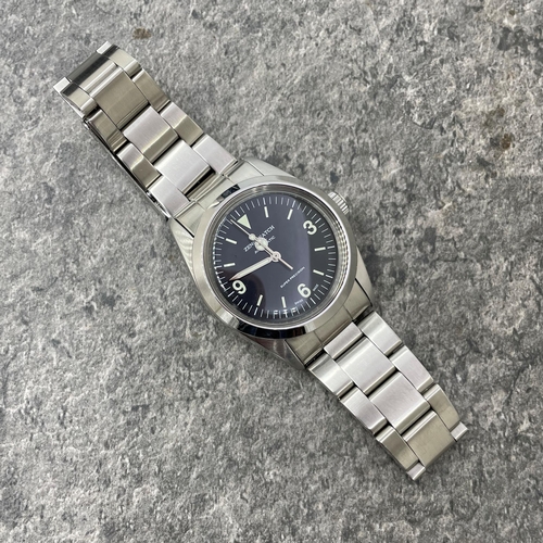 16 - Zeno Watch of Basel Automatic stainless steel gents watch, 35mm case, Rolex Explorer style dial with... 