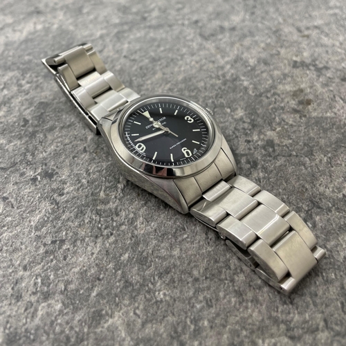 16 - Zeno Watch of Basel Automatic stainless steel gents watch, 35mm case, Rolex Explorer style dial with... 