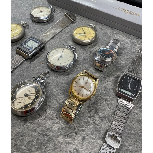29 - Mixed watches - Vintage Seiko 5 Automatic stainless steel gents watch, Seiko quartz, Favre-Leuba, fi... 