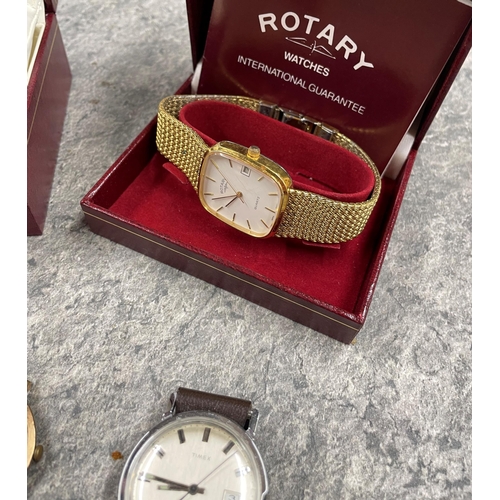 30 - Mixed watches - Timex, Casio World Time, cased Rotary and others