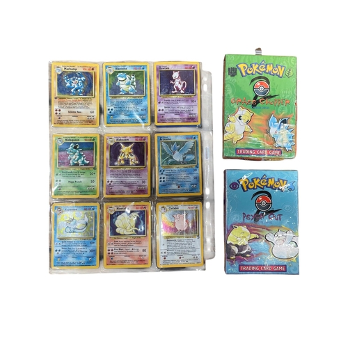 Collection of original base-set holographic Pokemon cards, to include  Mewtwo, Machamp, Ninetails, Ar
